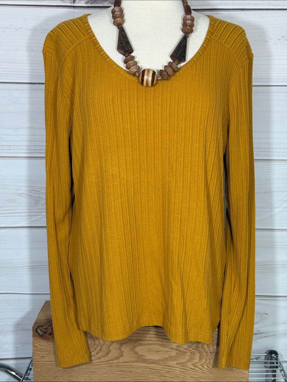NWT Aventura Ginger Ribbed V-Neck Bliss Pullover Top Size XL
